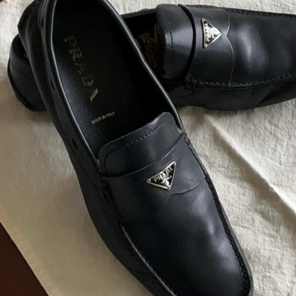 Prada Men's Black Loafers